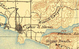 1903 Map of Hayden Lake Idaho