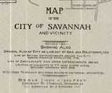 1917 Map of Savannah Georgia