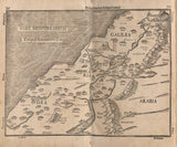 1589 Map of Palestine and the 12 Tribes of Israel