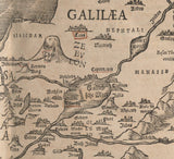 1589 Map of Palestine and the 12 Tribes of Israel