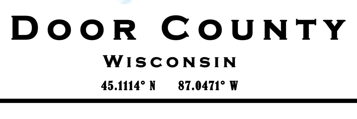 Door County Wisconsin Map