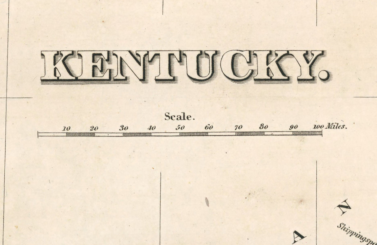 1827 Map of Kentucky