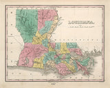 1827 Map of Louisiana