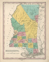 1827 Map of Mississippi