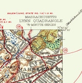 1946 Map of Nahant Massachusetts