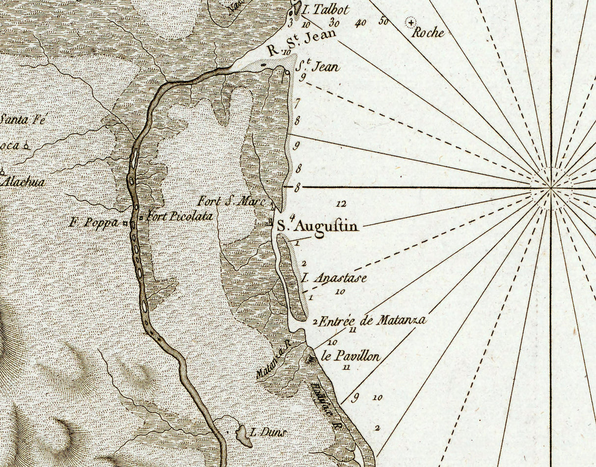 1780 Map of Florida