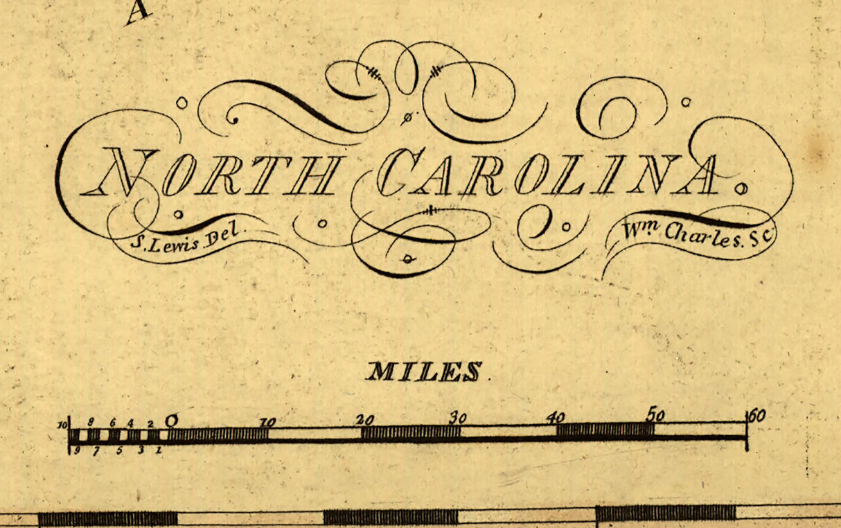 1814 Map of North Carolina