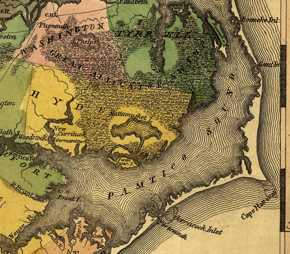 1814 Map of North Carolina