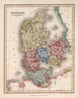 1832 Map of Denmark