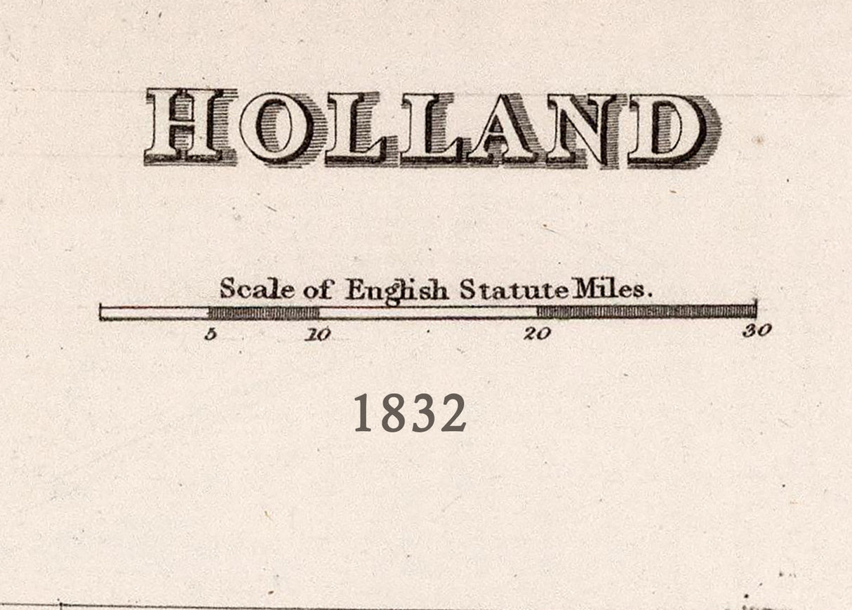 1832 Map of Holland