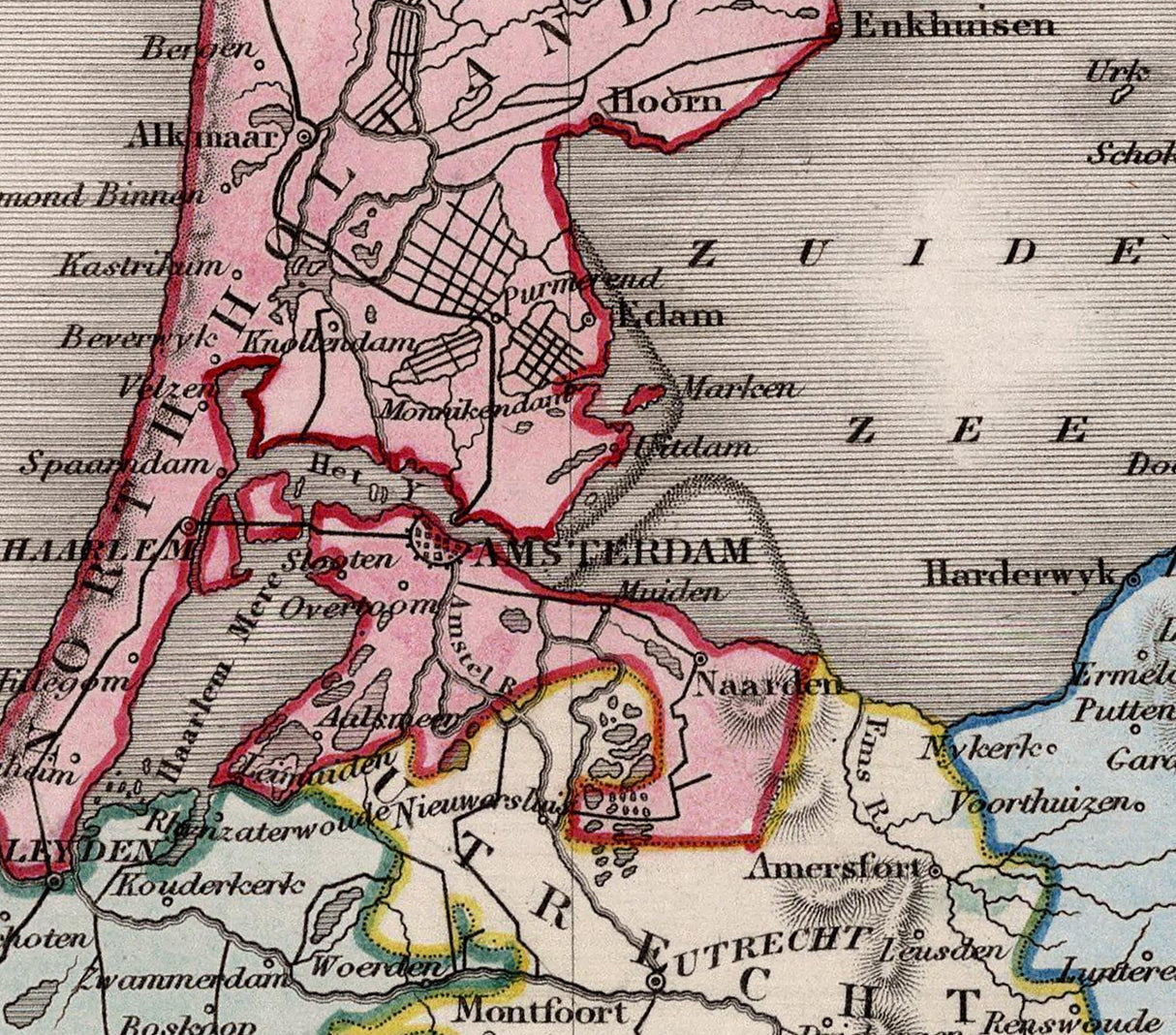 1832 Map of Holland