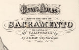 1873 Map of Sacramento California