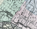 1884 Map of Richmond Virginia