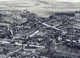 1889 Panoramic Map of Mittineague Massachusetts