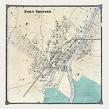 1867 Map of Port Chester Westchester County New York