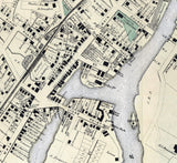 1867 Map of Port Chester Westchester County New York