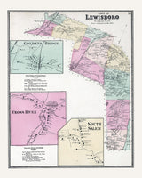 1867 Map of Lewisboro Westchester County New York