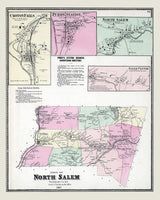 1867 Map of North Salem Westchester County New York
