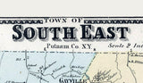 1867 Map of South East Putnam County New York