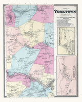 1867 Map of Yorktown Westchester County New York
