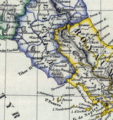 1831 Map of Italy