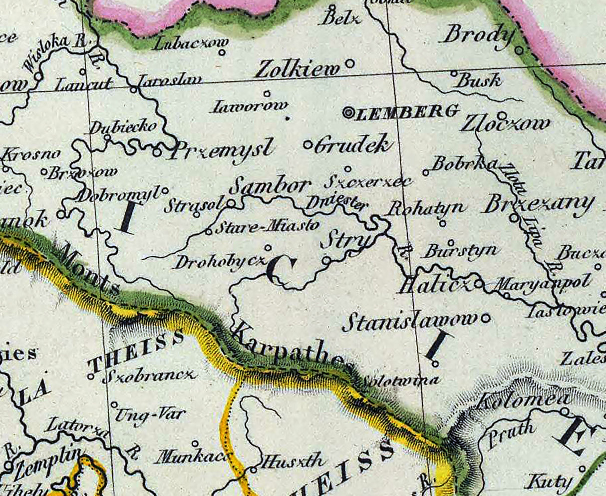 1834 Map of the Austrian Empire