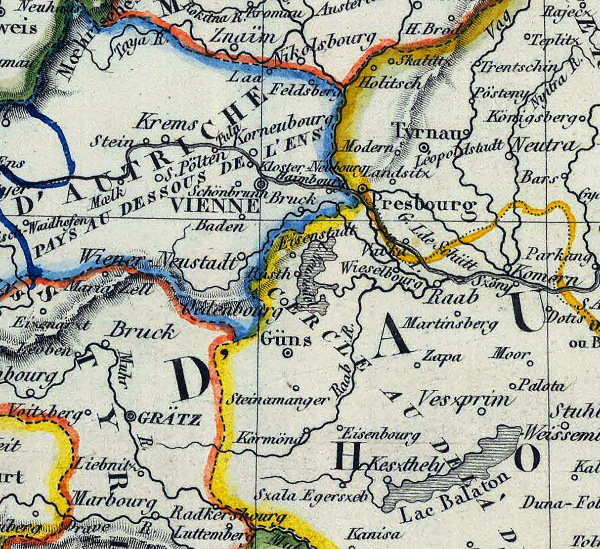 1834 Map of the Austrian Empire