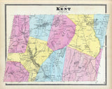 1868 Map of Kent Putnam County New York