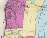 1868 Map of Yonkers Westchester County New York