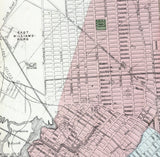 1873 Map of Brooklyn New York