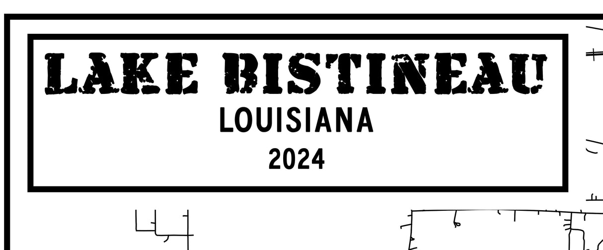 2024 Map of Lake Bistineau Louisiana Bienville Bossier and Webster Parish