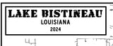 2024 Map of Lake Bistineau Louisiana Bienville Bossier and Webster Parish