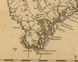 1812 Map of South Carolina