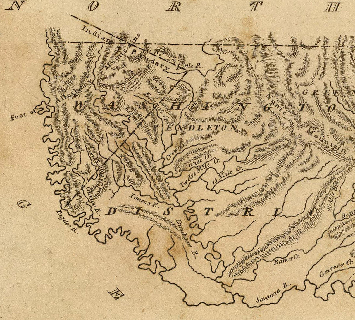 1812 Map of South Carolina