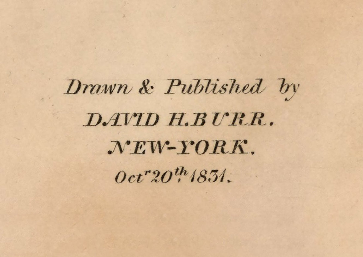 1831 Map of the New York City Region