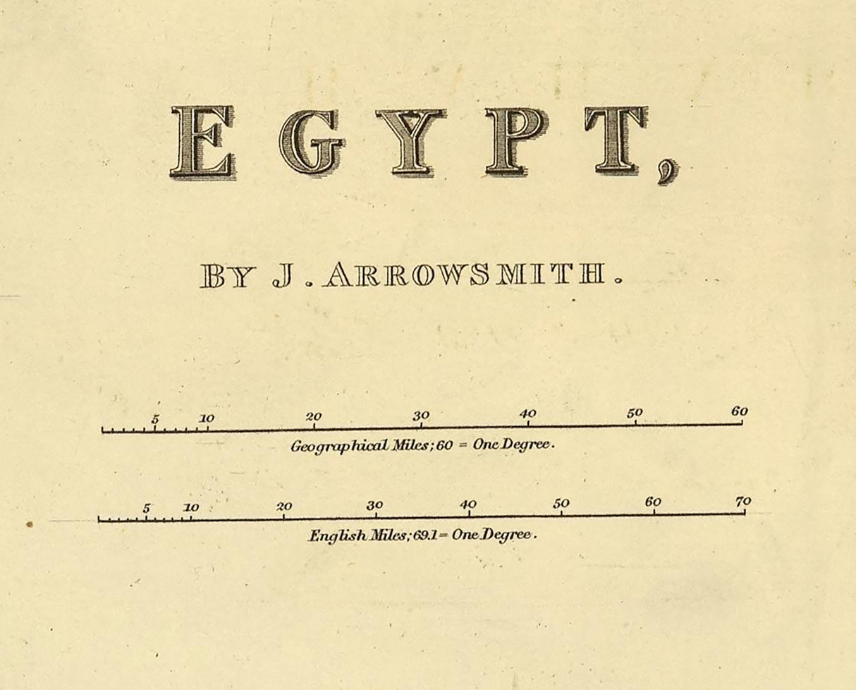 1832 Map of Egypt