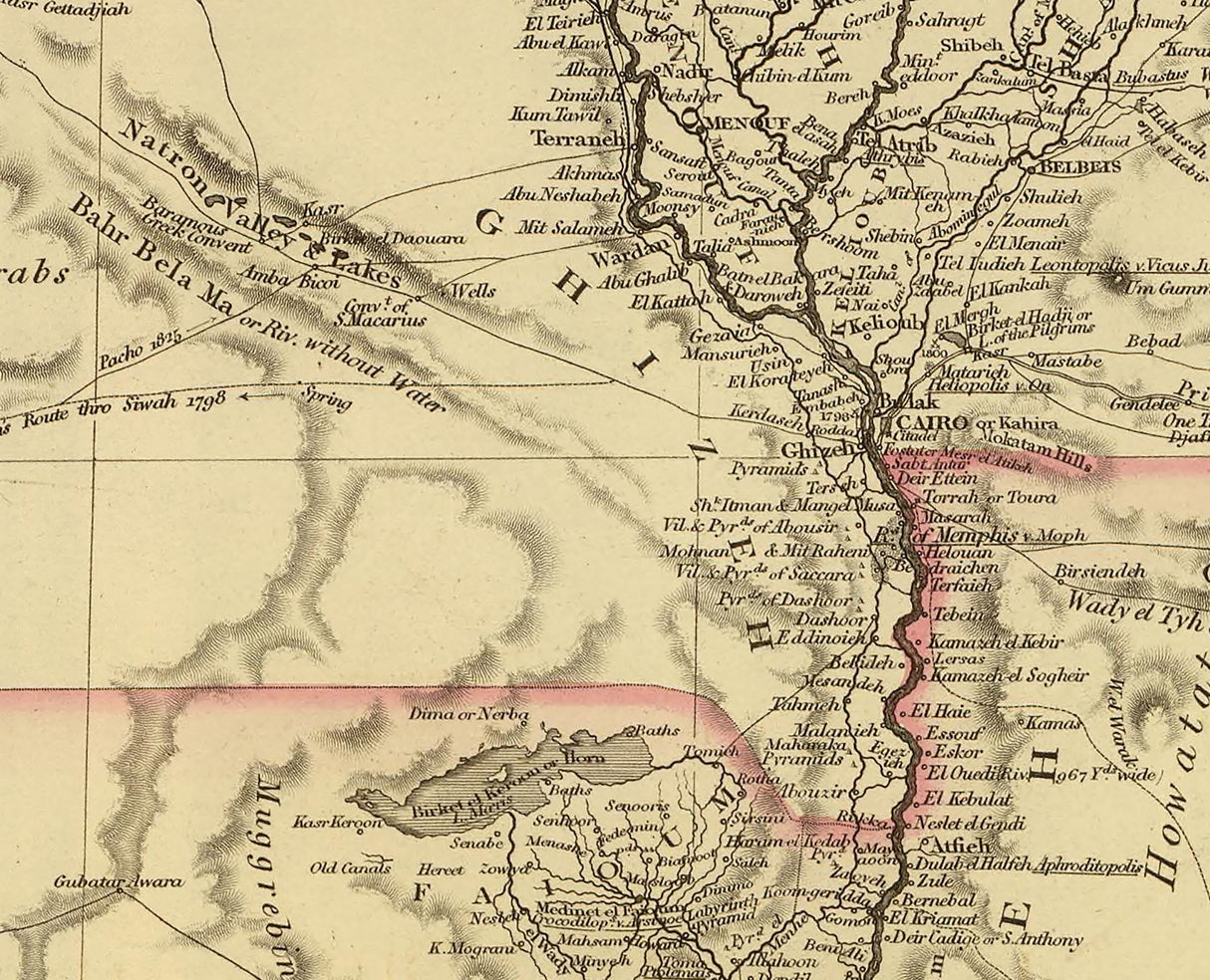 1832 Map of Egypt