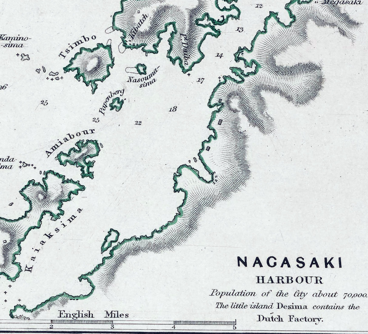 1844 Map of the Empire of Japan