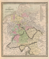 1849 Map of Germany