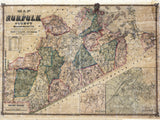 1853 Map of Norfolk County Massachusetts