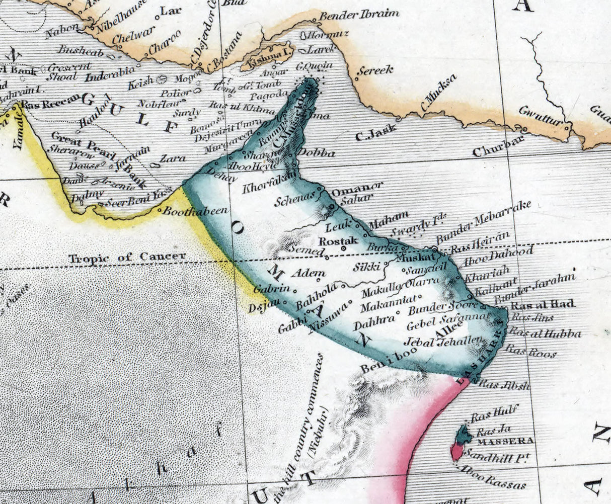1856 Map of Arabia