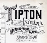 1896 Map of Tipton Indiana
