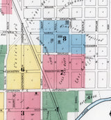 1896 Map of Tipton Indiana