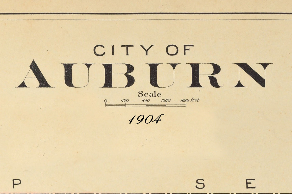 1904 Map of Auburn New York