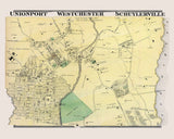 1868 Map of Unionport Westchester Schuylerville New York