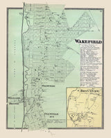 1868 Map of Wakefield New York