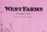 1868 Map of West Farms New York