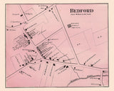 1873 Map of Bedford Westchester County New York