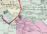 1873 Map of Flushing Queens County New York