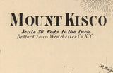 1873 Map of Mount Kisco Westchester County New York